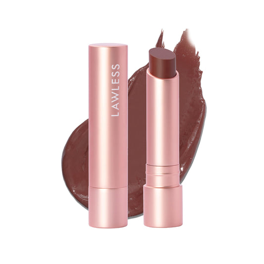 LAWLESS Women's Forget the Filler Lip Plumping Line Smoothing Tinted Balm, Amaretto, 0.09 Ounce Beauty and Personal Care LAWLESS