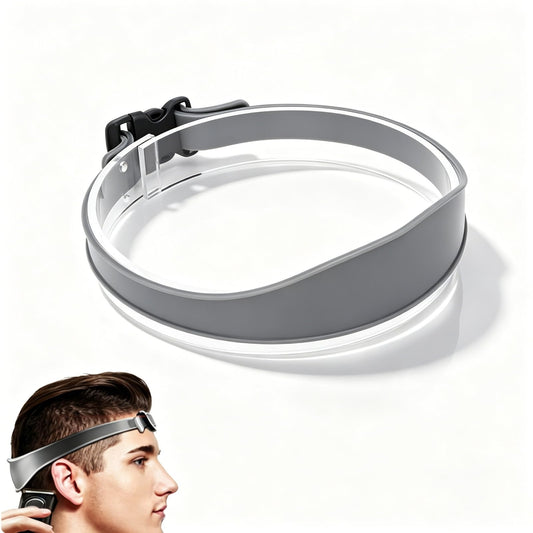 DIY Hair Trimming Template Haircut Band Breathable Curved Degion Silicone Home Hair Trimming Guide for Boys Men (Grey) Beauty and Personal Care Cyrank