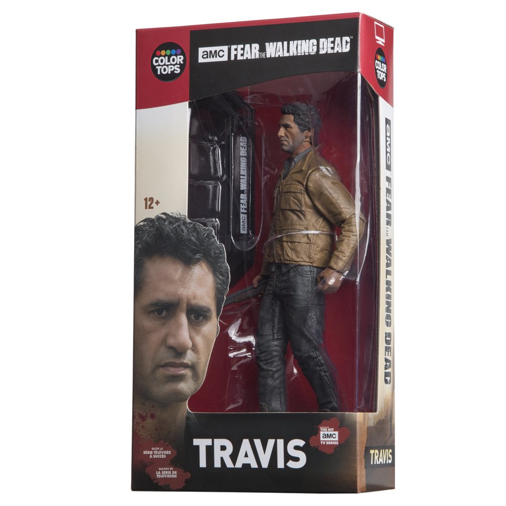McFarlane Toys Entertainment Earth Fear The Walking Dead TV Travis Manawa Collectible Action Figure, 7 inches (14673-8)
