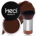 HECI BEAUTY Cream Bronzer with Brush, Creamy & Highly Pigmented Formula, Blendable Cream Contour Makeup with a Natural, Matte Finish - Buildable