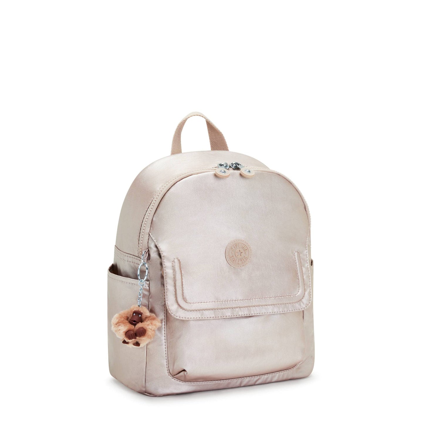 Kipling Matta Up Metallic Backpack Quartz Metallic