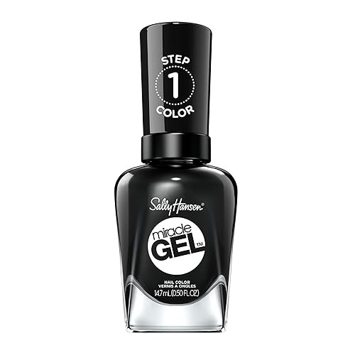 Sally Hansen Miracle Gel Salon Quality Nail Polish | Gel-Like Formula, Two-Step System, No UV Light Needed, Long Lasting | Opaque, | Opaque, Glossy |
