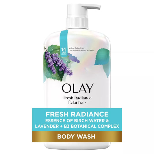 Olay Body Wash 33 Ounce Radiance Birch Water & Lavender