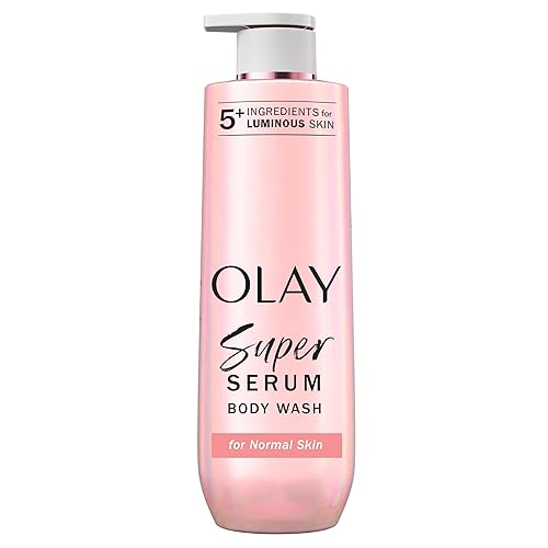 Olay Super Serum Body Wash for Normal Skin, 24hr Long Lasting Hydration, 5+ Ingredient Serum Complex for Bright Even Firm Luminous Skin, 20 fl oz