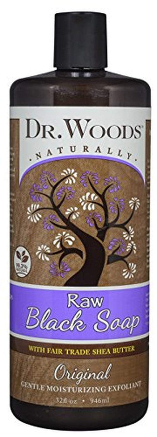 Dr. Woods Shea Vision Pure Black Soap with Organic Shea Butter 32 oz (Pack of 3) Beauty & Personal Care Dr. Woods