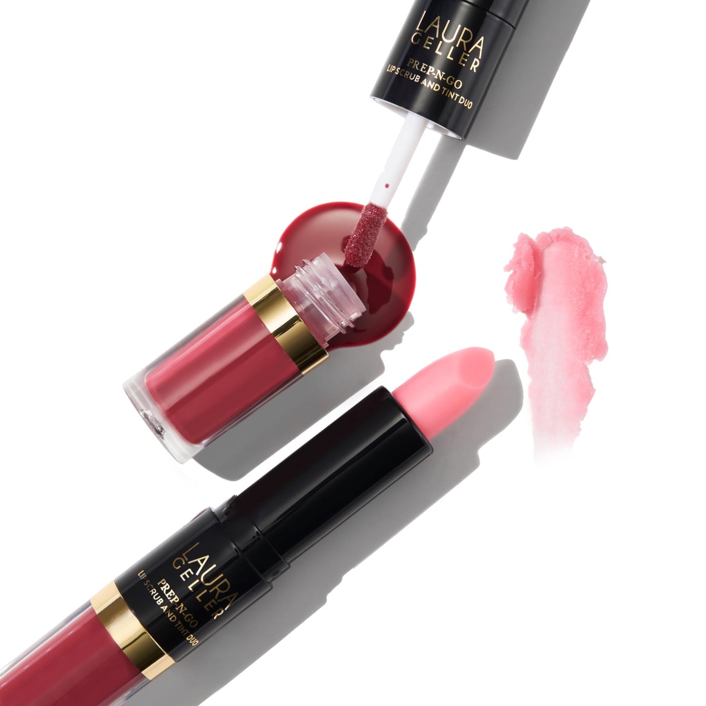 LAURA GELLER NEW YORK Prep-n-Go 2-in-1 Lip Scrub and Lip Oil Tint, Lip Hydrating Oil and Exfoliator, Rush Hour Beauty and Personal Care LAURA GELLER NEW YORK