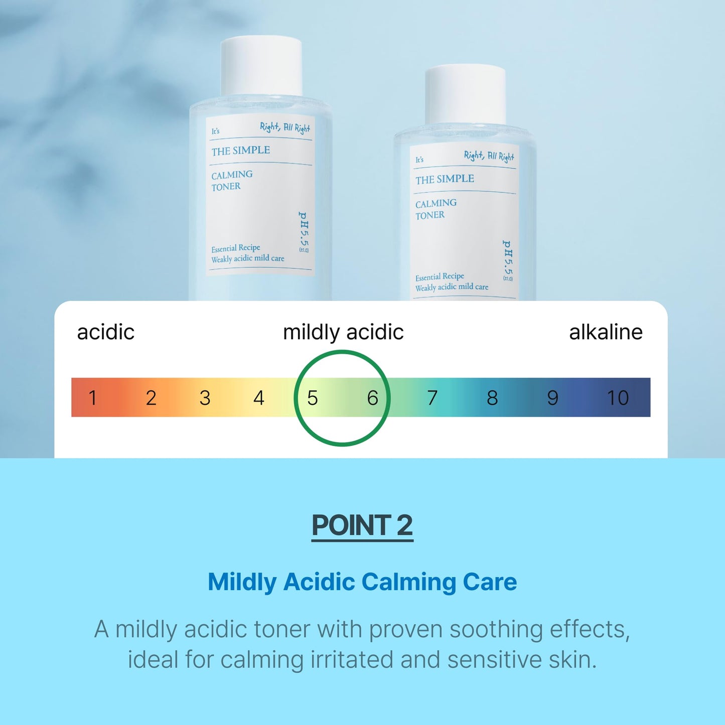 SCINIC The Simple Calming Toner 10.1 fl oz (300ml) | Vegan Face Astringent for Sensitive and Irritated Skin | Fresh Watery Texture | PH-Balanced Mild
