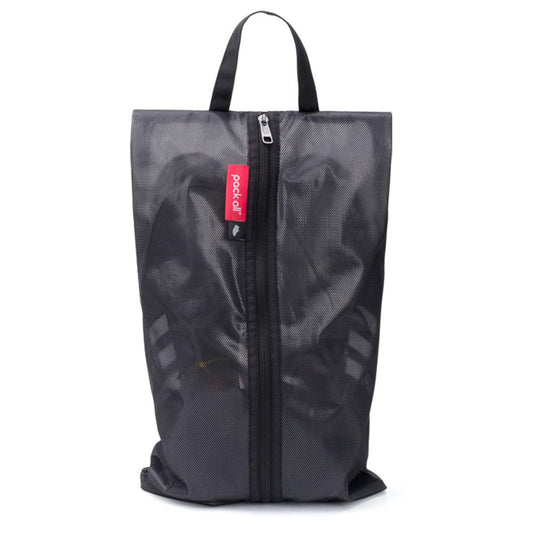 pack all Plus-Sized Shoe Bag for Travel, Water-Resistant Shoe Pouch for Gym, Odor-Resistant Soccer Cleats Bag for Sport (Dual Pocket Version)
