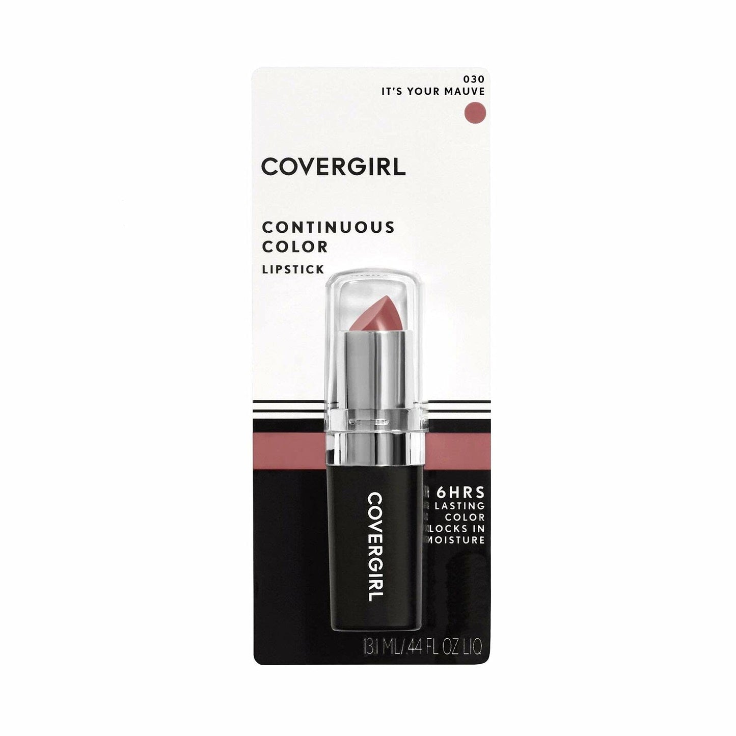 CoverGirl Continuous Color Lipstick, It'S Your Mauve 030, 0.13-Ounce Bottles (Pack of 2)