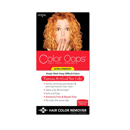 Color Oops Extra Strength Hair Color Remover, 1 Application, Hair Dye Remover Processes in 20 Minutes, Safely Removes Permanent & Semi-Permanent Dye