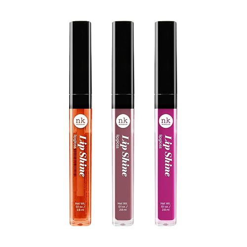 NICKA K NEW YORK Lipshine, Cosmetics, vibrant colors, bright colors, shining lips, lip shine, long lasting (AMZ285)