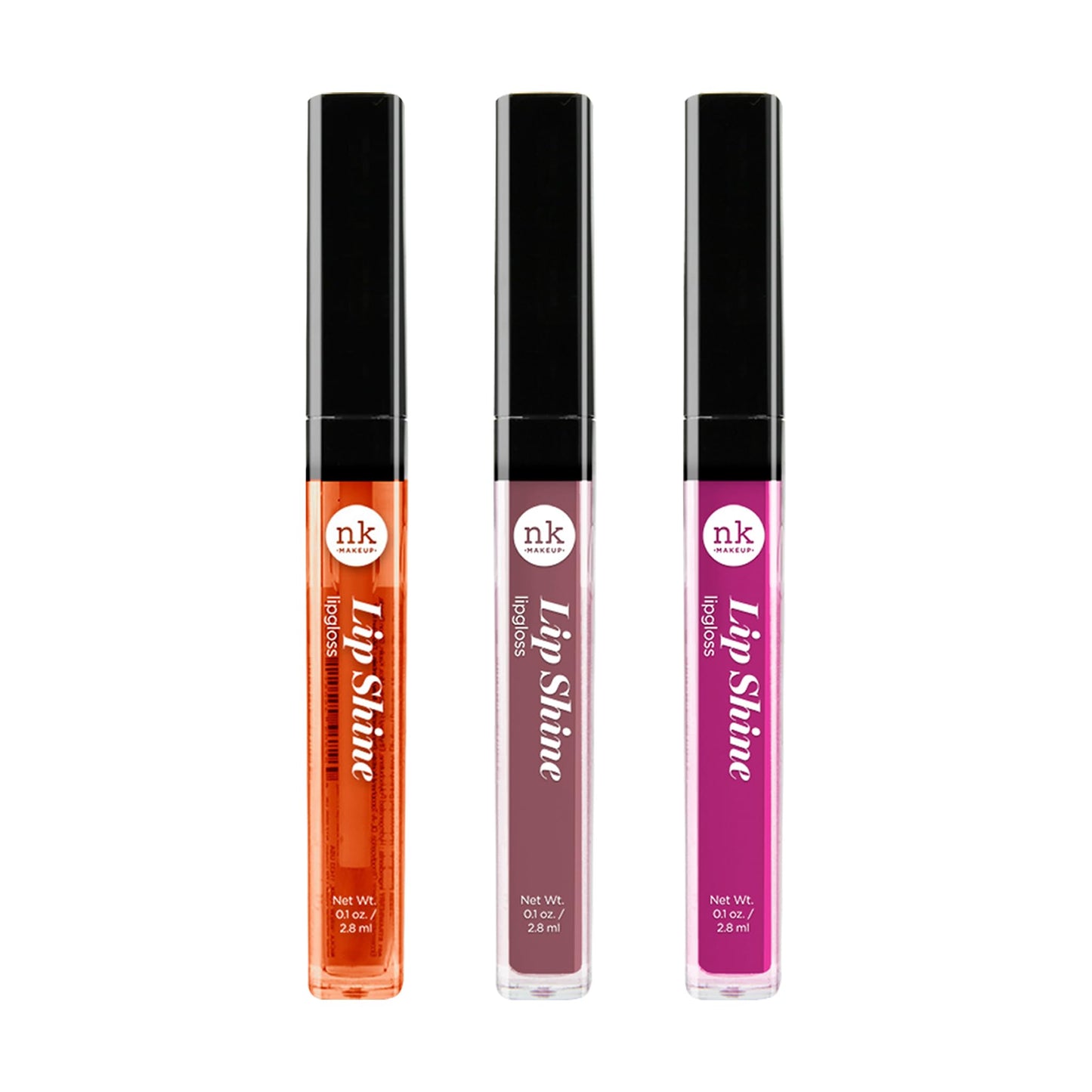 NICKA K NEW YORK Lipshine, Cosmetics, vibrant colors, bright colors, shining lips, lip shine, long lasting (AMZ285)