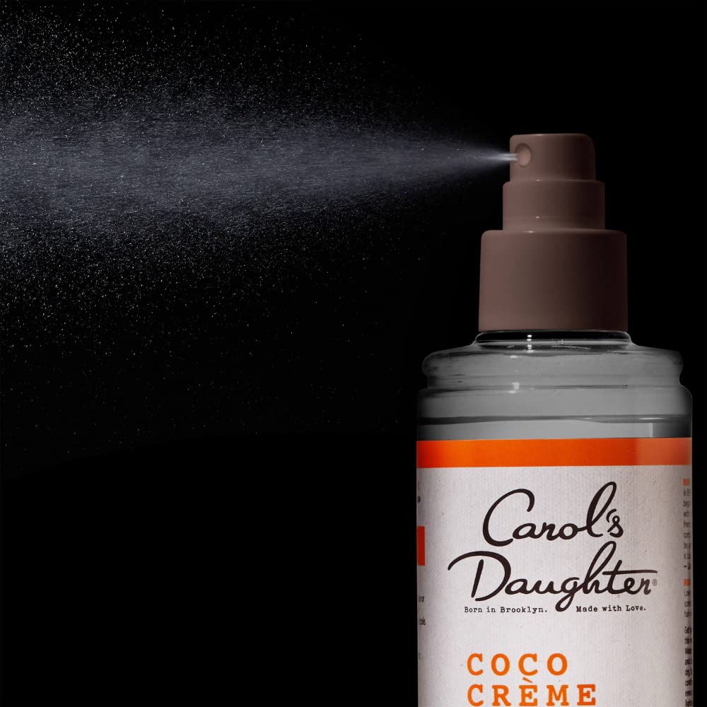 Carol's Daughter Coco Creme Curl Perfecting Water Mist 8.4oz – Coconut Water Curl Refresher & Activator, Silicone & Paraben Free, Very Dry Curly Hair