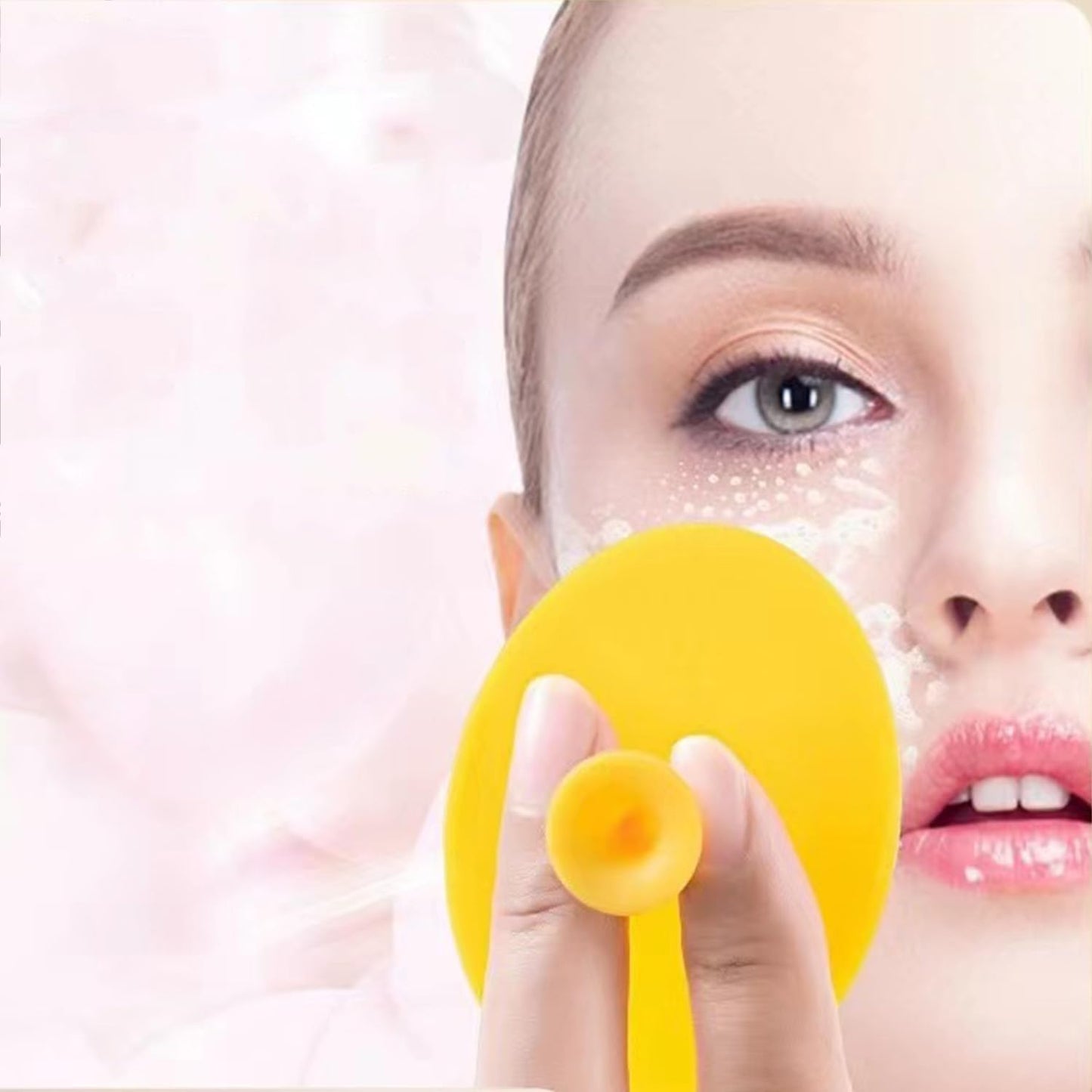 Face Scrubber, Silicone Face Scrubber, Soft Silicone Facial Cleansing Brush Face Exfoliator Blackhead Acne Pore Pad Cradle Cap Face Wash Brush