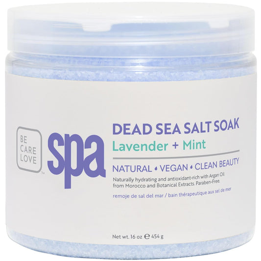 BCL SPA Dead Sea Salt Soak - Bath Salt with Organic Lavender + Mint, Shae Butter, Arnica, Aloe Vera Juice, Chamomile, Argan Oil & Jojoba Oil Skin Beauty and Personal Care BCL SPA