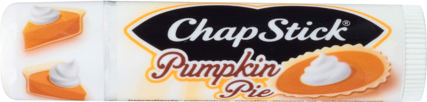 ChapStick Holiday Limited Edition Seasonal Flavored Lip Balm Tube, Candy Cane, Pumpkin Pie & Sugar Cookie Flavors, 0.15 Ounce Each, 6 Sticks Total