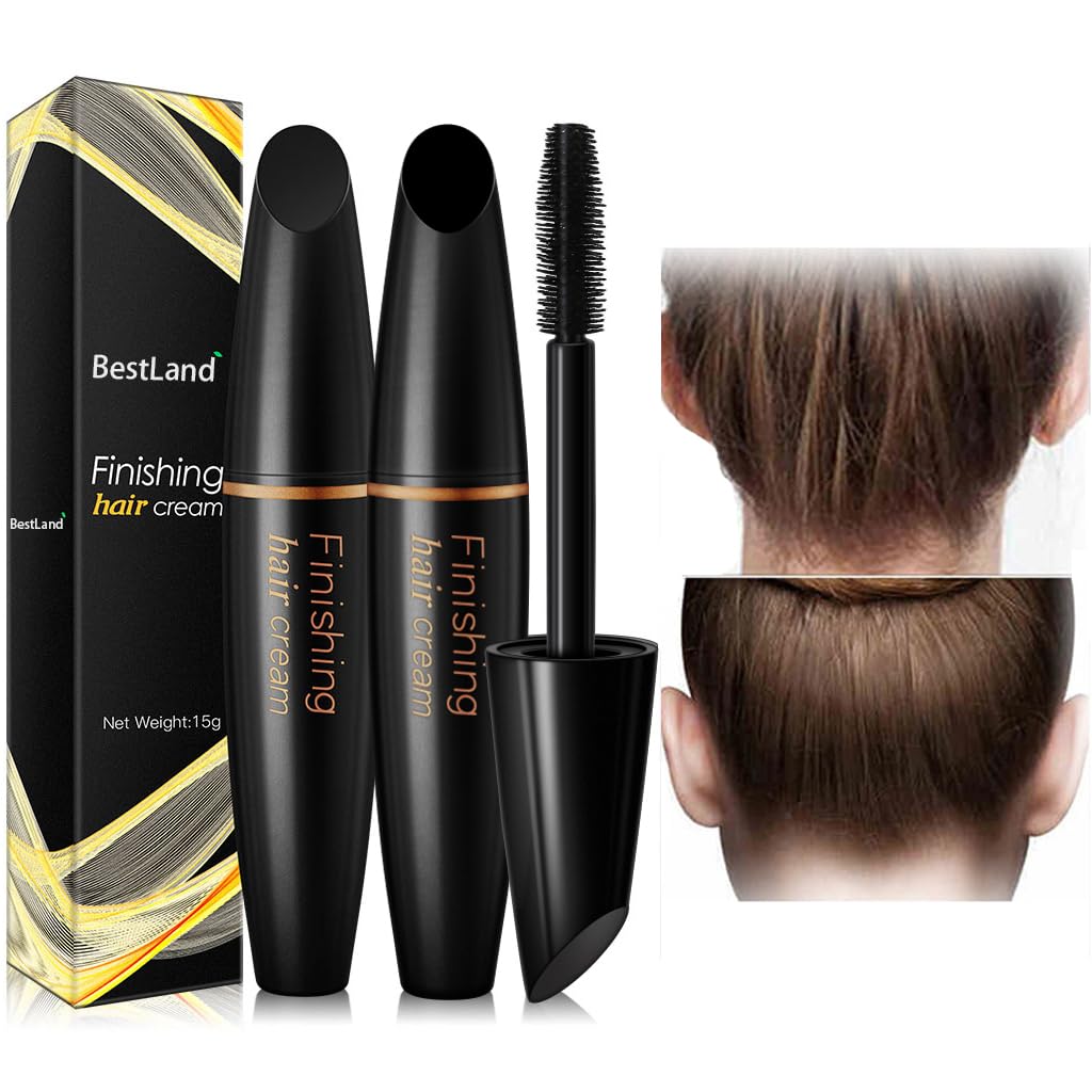BestLand 2 Pcs Hair Finishing Stick, Hair Mascara Flyaway Hair Tamer Stick, Refreshing Not Greasy Feel Shaping Gel, Wax Fixer for Bangs, Edges, Frizz Beauty and Personal Care BestLand