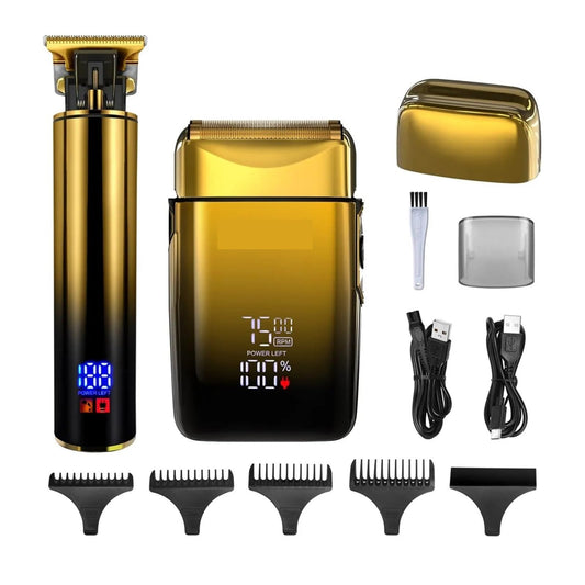 Razors Trimmer 2-in-1 Hair Trimmer & Men's Foil Shaver Electric Razor Barber Haircut Kit Mens Beard Trimmer Beauty and Personal Care ONWEBAYK
