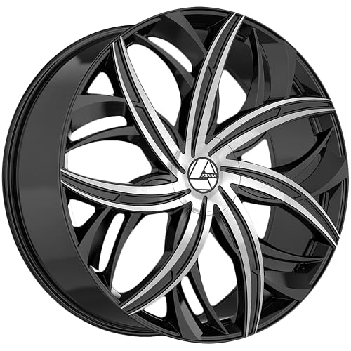 Azara AZA-541 20x8.5 5x108 5x114.3 +35 Cb 74.1 Gloss Black & Machined