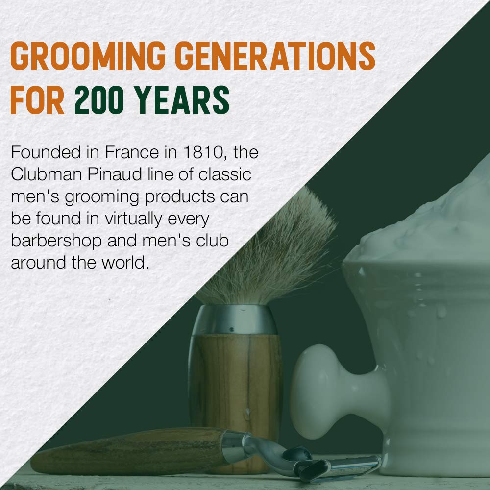 Clubman Pinaud Classic Barber Shave Cream, Moisturizing and Conditioning for Smooth Shave, Professional Quality for All Beard Types, 16 fl oz, 1-pack