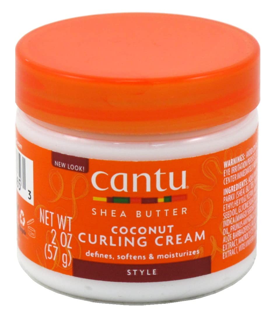 Cantu Shea Butter Coconut Curling Cream 2 Ounce (12 Pack)