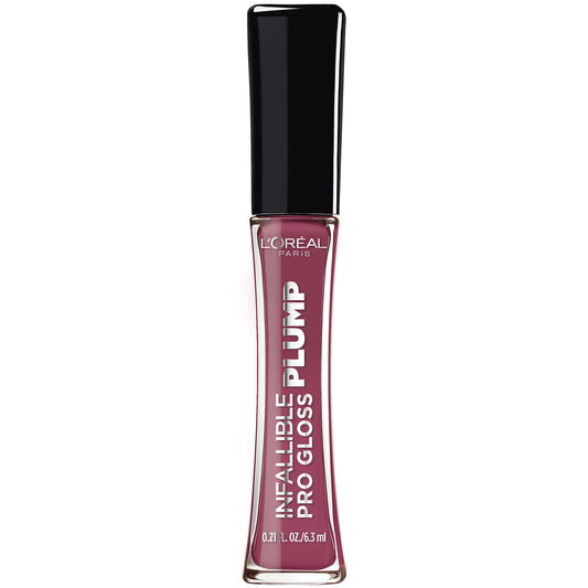 L'Oreal Paris Infallible Pro Gloss Plump Lip Gloss with Hyaluronic Acid, Long Lasting Plumping Shine, Lips Look Instantly Fuller and More Plump, True Beauty & Personal Care L'Oreal Paris