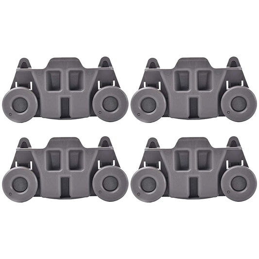 Odowalker 4 Pack Dishwasher Wheels Lower Rack, Dishwasher Replacement Parts Wheel Part AssemblyW10195416 Compatible with Dish washer Dish Rack