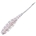 Mustad Ajisworm Napnaf, 2-Inch #010 UV Clear Red Glitter