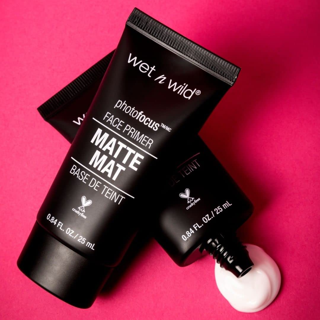 wet n wild Face Primer Photo Focus Matte Face Primer Clear, Perfect Prep & Matte Finish, Extends Makeup Wear, Weightless Hydration with Aloe Vera