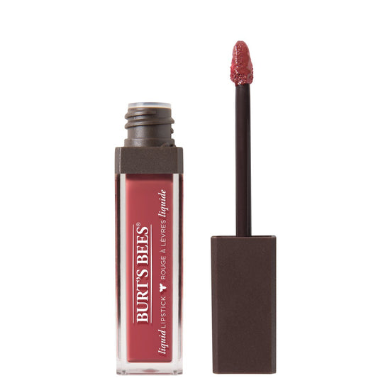 Burt's Bees 100% Natural Moisturizing Liquid Lipstick, Flushed Petal - 1 Tube