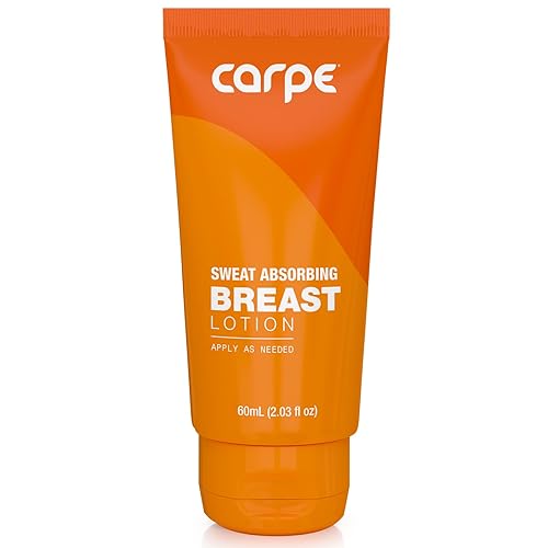 Carpe Sweat Absorbing Breast - Helps Keep Your Breasts and Skin Folds Dry - Sweat Absorbing Lotion - Helps Control Under Breast Sweat - Great