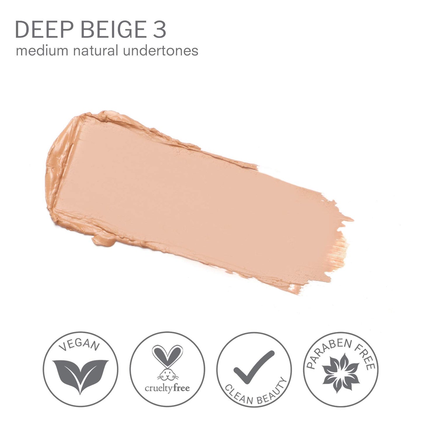 Camera Stick Foundation by True + Luscious - Full Coverage Cream Foundation - Non-Comedogenic & Hydrating Formula - Vegan, Paraben Free, & Cruelty