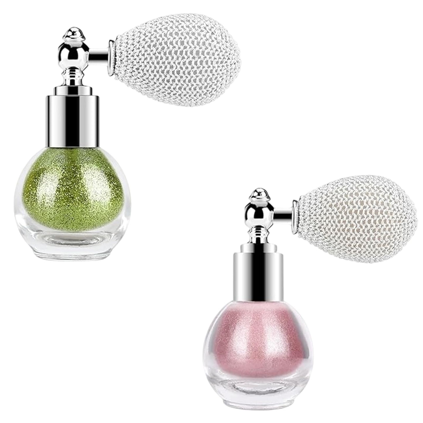 Glitter Powder Spray, Loose Shimmer Powder, Highlighter Spray Makeup for Face Body Hair, Lasting Glitter Hairspray, Cosmetic Sparkling Body Makeup
