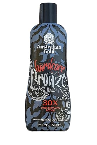 Australian Gold Hardcore Black Bronze 30X Bronzer Tanning Lotion Dark Bronzing