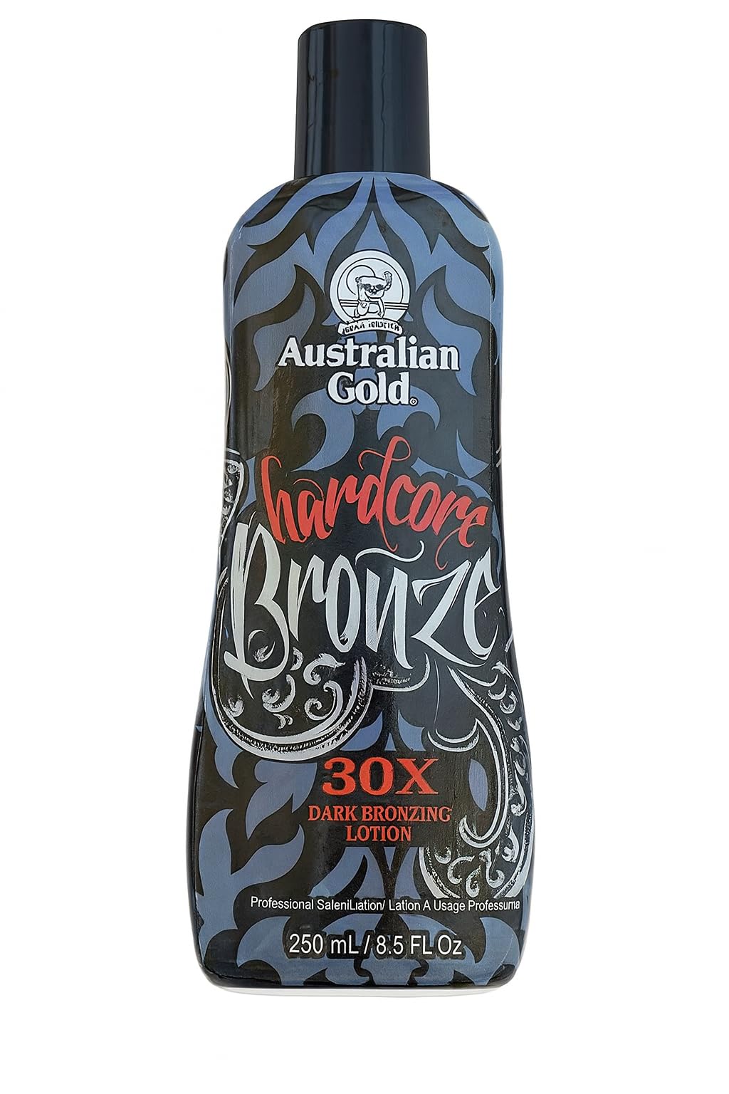 Australian Gold Hardcore Black Bronze 30X Bronzer Tanning Lotion Dark Bronzing