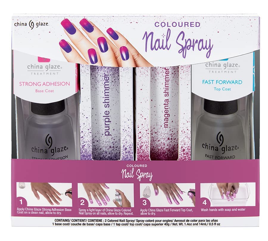Nail Spray Nail Polish, Magenta Shimmer, 1.4 Fluid Ounce Beauty & Personal Care China Glaze
