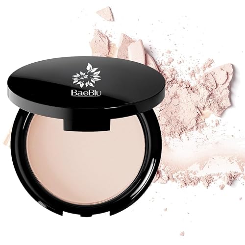 Organic Pressed Setting Powder - Talc-Free & Non-Toxic Translucent Powder with Matte Finish - Oil Absorbing, Pore Minimizing, 16 Hour Wear for All