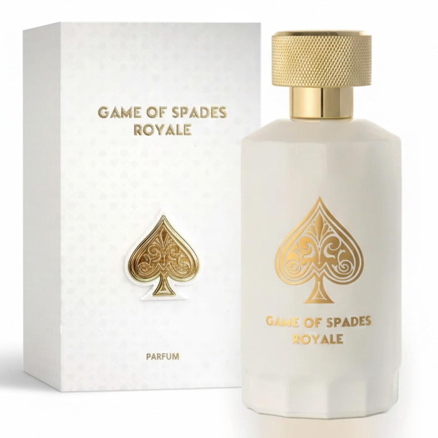 Jo Milano Game of Spades Royale Parfum Spray | 3.4 oz (100ml) | Oud Wood, Amber, Musk, Floral, Caramel Scent | Long Lasting Fragrance for Men and