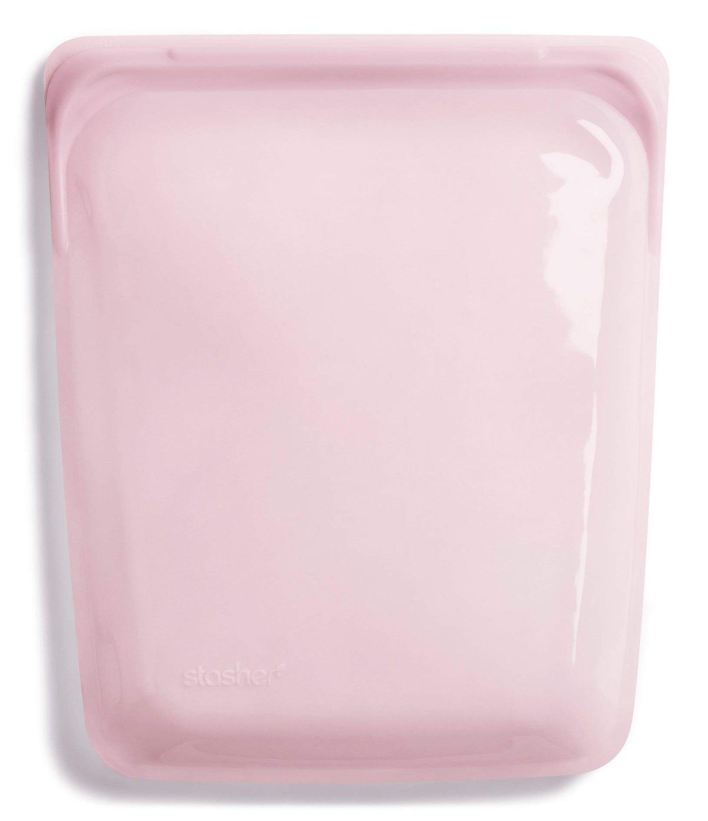 Stasher Platinum Silicone Food Grade Reusable Storage Bag, Rose Quartz (1/2 Gallon) | Reduce Single-Use Plastic | Cook, Store, Sous Vide, or Freeze…