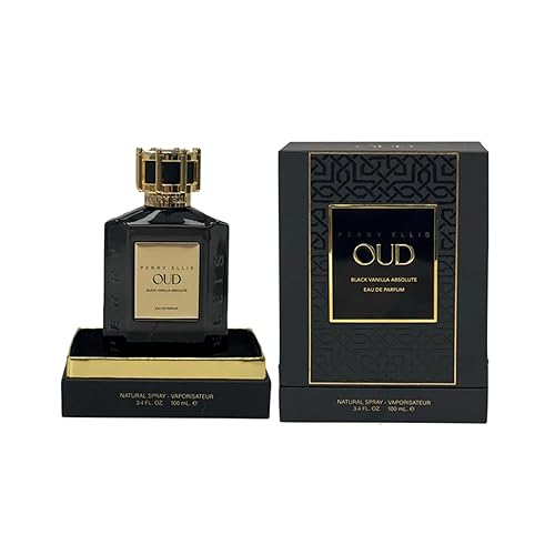 Perry Ellis OUD Black Vanilla Eau De Parfum Spray - Perfume for Women and Men, Warm Vanilla & Oud Fragrance, Designer Scent, Long Lasting - 3.4 fl oz