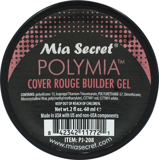 Mia Secret - 2oz POLYMIA polysilicone Gel Nail Builder - UV Led - Builder gel (Cover Rouge) Beauty & Personal Care Mia Secret
