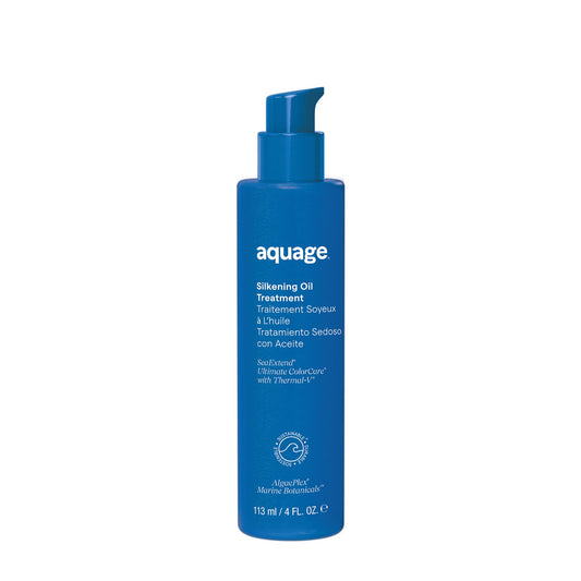 AQUAGE SeaExtend Silkening Oil Treatment, Ultra-Light Formula Smooths, Silkens and Adds Brilliant Shine, 4 oz