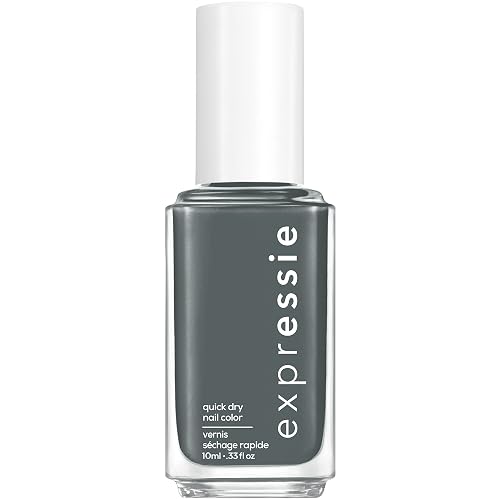 essie Expressie Nail Polish, Quick-Dry Muted Gray Nail Polish, Vegan, Cut To The Chase, 0.33 fl oz Beauty & Personal Care essie