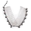 HairZing Stretchy Banana Hair Clip - Sturdy Hold, No Damage, Creases or Pain (Faux Pearl, Large)