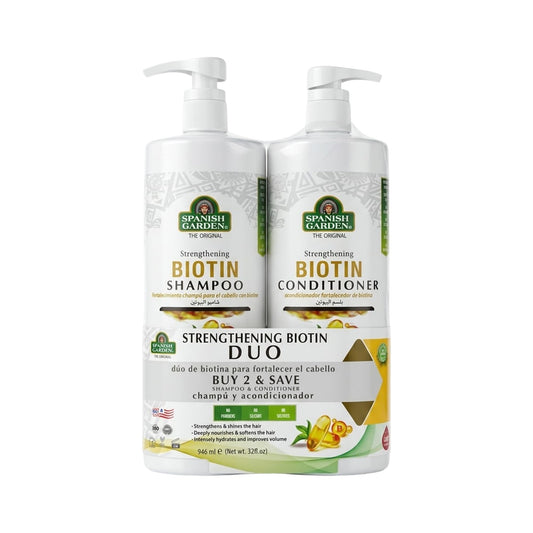 Spanish Garden Biotin Shampoo & Conditioner Set 2 Pound Beauty & Personal Care Spanish Garden