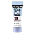 Neutrogena Ultra Sheer Dry-Touch Sunscreen SPF 30 for Face & Body, Lightweight Non Greasy Broad Spectrum UVA/UVB Protection, No White Cast, Water
