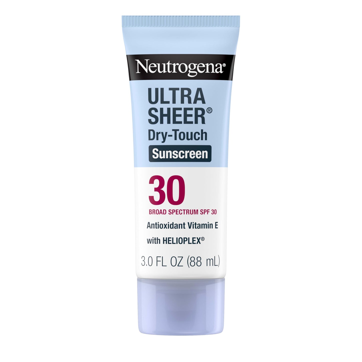 Neutrogena Ultra Sheer Dry-Touch Sunscreen SPF 30 for Face & Body, Lightweight Non Greasy Broad Spectrum UVA/UVB Protection, No White Cast, Water