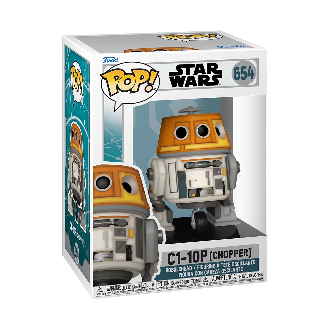 Funko POP! Star Wars: Ahsoka TV 1- C1-10P - (Chopper) - Collectable Vinyl Figure - Gift Idea - Official Merchandise - for Kids & Adults - TV Fans…