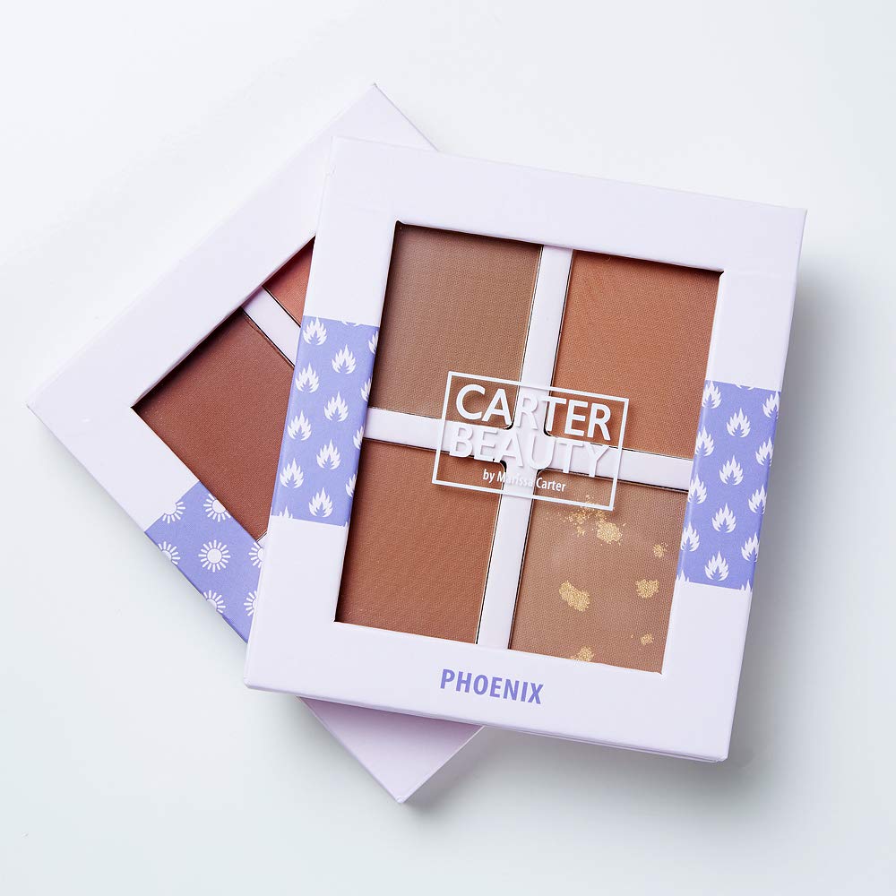 Carter Beauty By Marissa Carter Bronzer Palette - Adds Instant Colour And Depth To The Face - For A Sun-Kissed Look All Year Round - Suitable