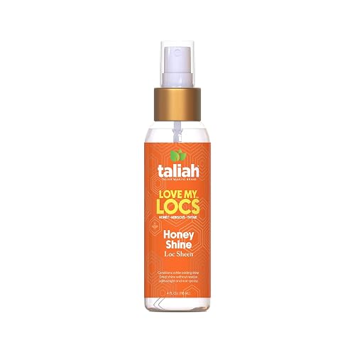 Taliah Waajid Love My Locs Honey Shine Loc Sheen | Daily Moisturizing, Alcohol-Free Refreshing Shine Spray, Hair Scalp Moisturizer 4 fl oz